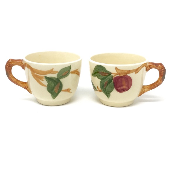 2 VTG Franciscan Ware Apple Tea Coffee Cup - Picture 3 of 8